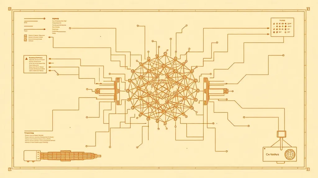 A technical blueprint of a neural network architecture, mini