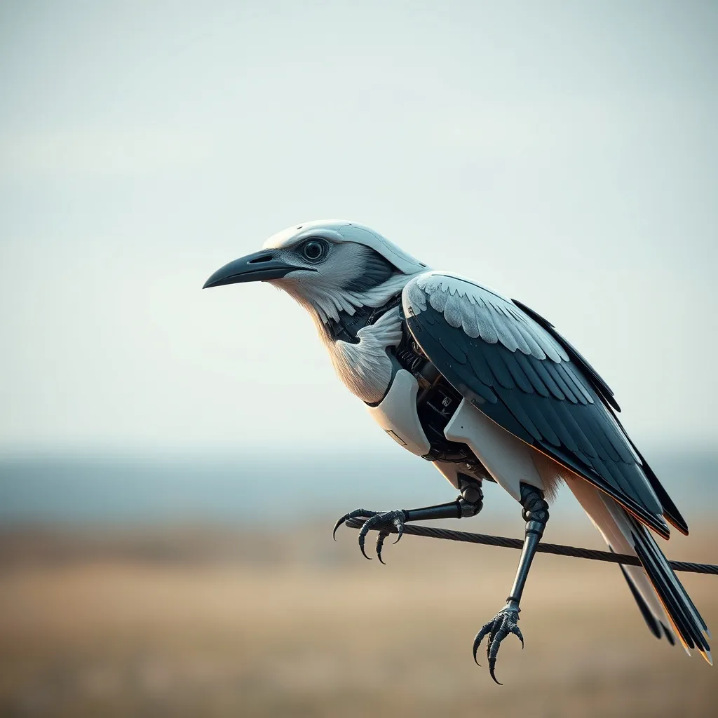 A futuristic bird